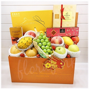 M35 中秋月餅果籃 - 日本香印 Godiva朱古力 生果禮盒 M35 中秋月餅果籃 - 日本香印 Godiva朱古力 生果禮盒